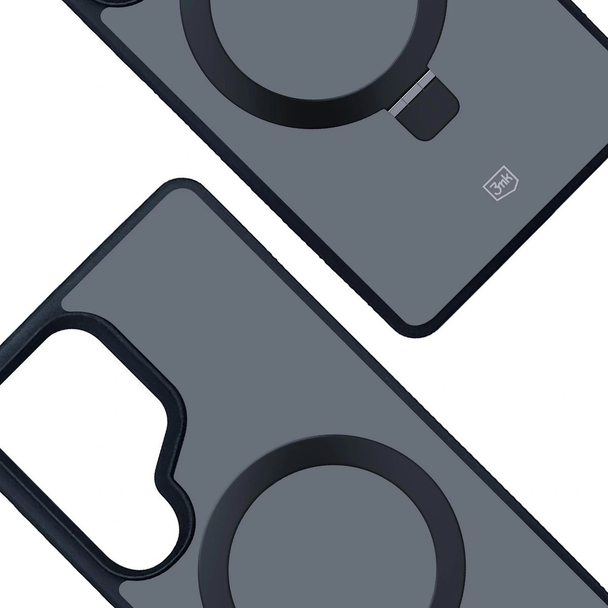 Etui 3mk Smoke Case Mag&Stand na Samsung Galaxy S25 Ultra - czarne – zdjęcie 4