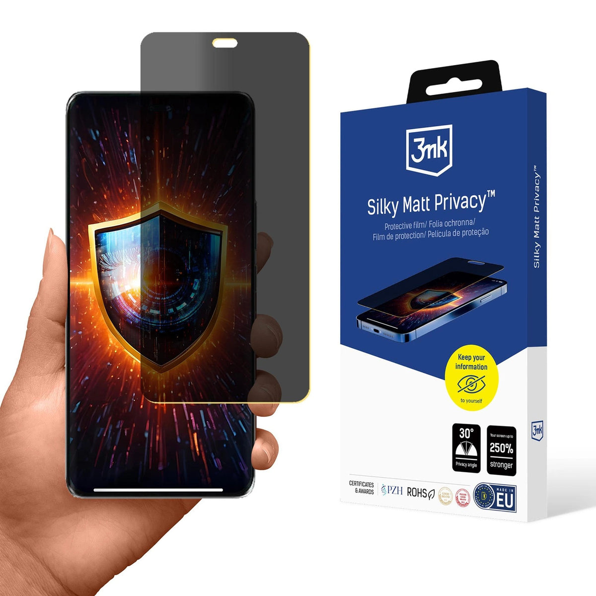 Folia prywatyzująca matowa 3mk Silky Matt Privacy na Honor Magic7 Lite