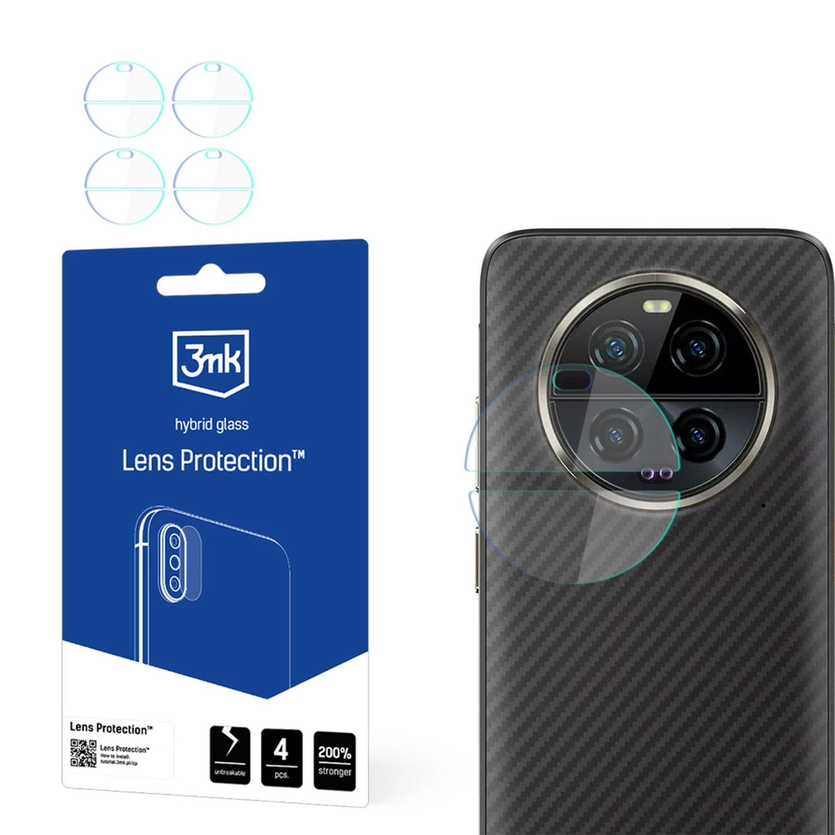 Szkło hybrydowe do obiektywu aparatu 3mk Lens na Ulefone Armor 23 Ultra