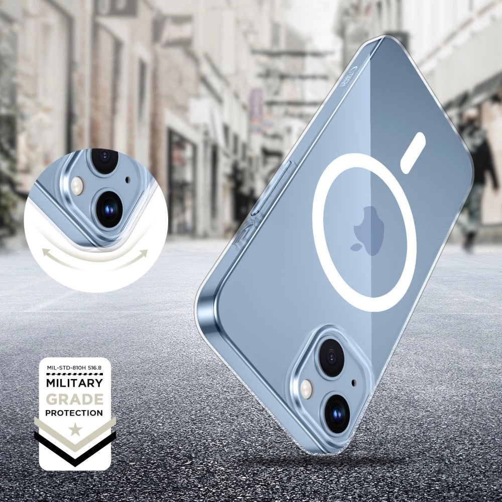 Etui Tech-Protect FlexAir MagSafe na iPhone 13 / 14 - przezroczyste – zdjęcie 2