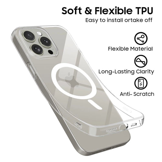 Etui Tech-Protect FlexAir MagSafe na iPhone 15 Pro - przezroczyste