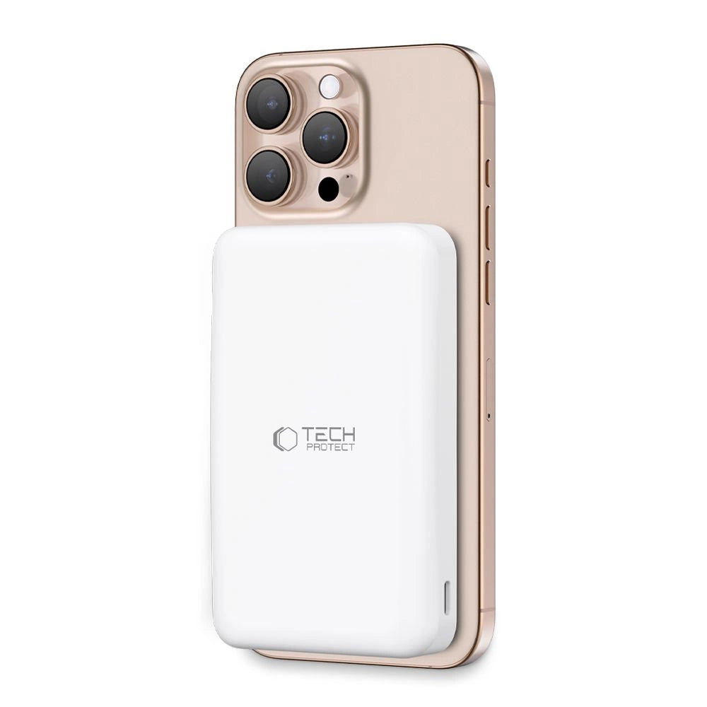 Powerbank Tech-Protect PB24 LifeMag QI2 MagSafe 10000 mAh - biały