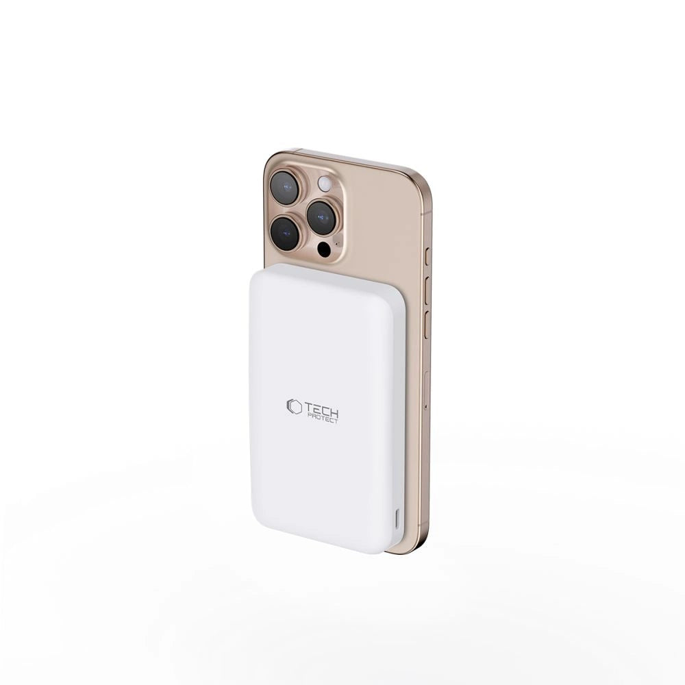Powerbank Tech-Protect PB24 LifeMag QI2 MagSafe 10000 mAh - biały