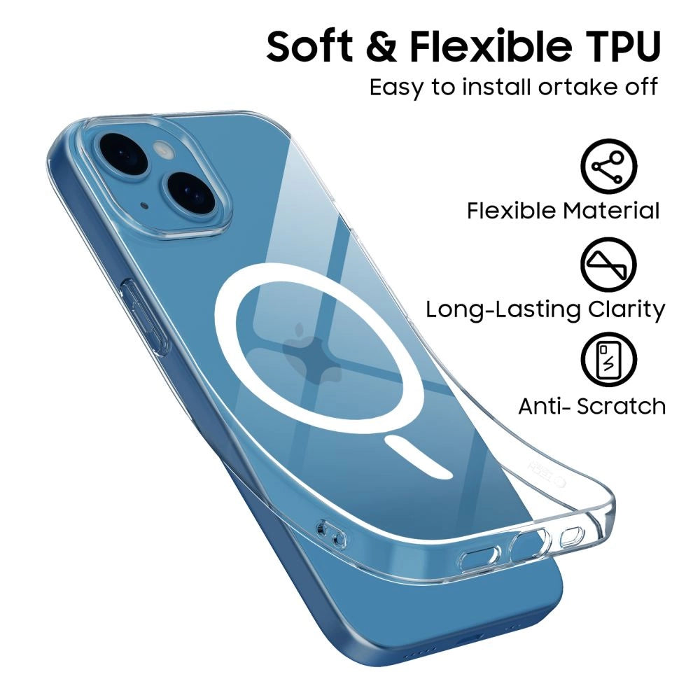 Etui Tech-Protect FlexAir MagSafe na iPhone 13 Mini - przezroczyste – zdjęcie 3