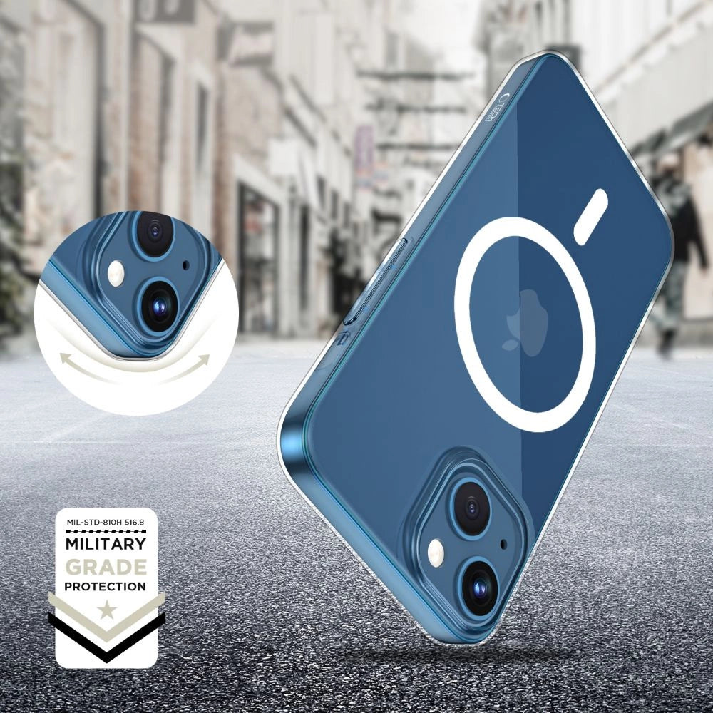 Etui Tech-Protect FlexAir MagSafe na iPhone 13 Mini - przezroczyste – zdjęcie 2