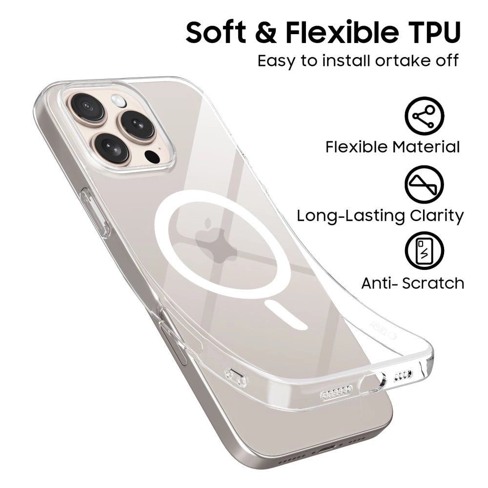Etui Tech-Protect FlexAir MagSafe na iPhone 16 Pro Max - przezroczyste – zdjęcie 2