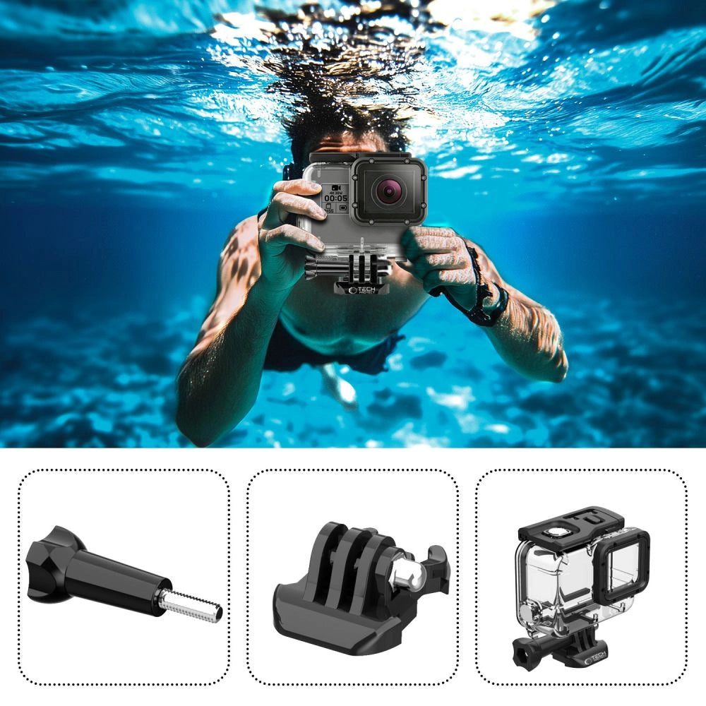 Etui Tech-Protect GA200 wodoodporne do GoPro Hero 5 / 6 / 7 - przezroczyste – zdjęcie 2