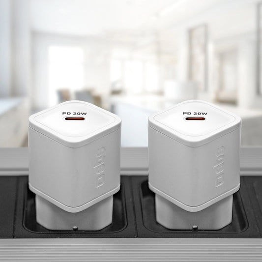 Ładowarka sieciowa SBS TETRGAN1C20W 20W GaN z Power Delivery - biała