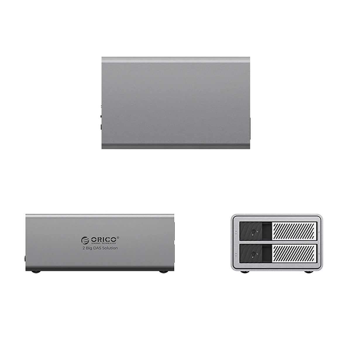 Macierz dyskowa Orico na 2 dyski 2,5"/3.5" SATA HDD/SSD z kontrolerem RAID – zdjęcie 2