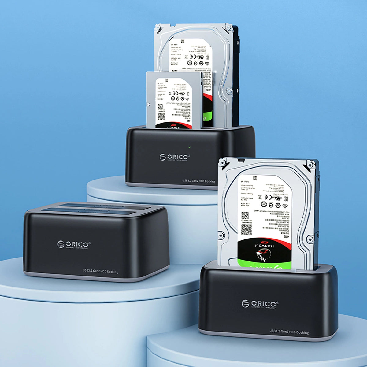 Stacja dokująca Orico 6819C3 na dysk 2,5"/3,5" SATA HDD/SSD - czarna – zdjęcie 3