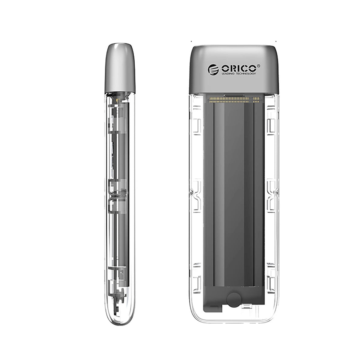 Kieszeń dyskowa Orico TXM2-C3 M.2 NVME USB-C 3.2 10Gb/s - szara – zdjęcie 2