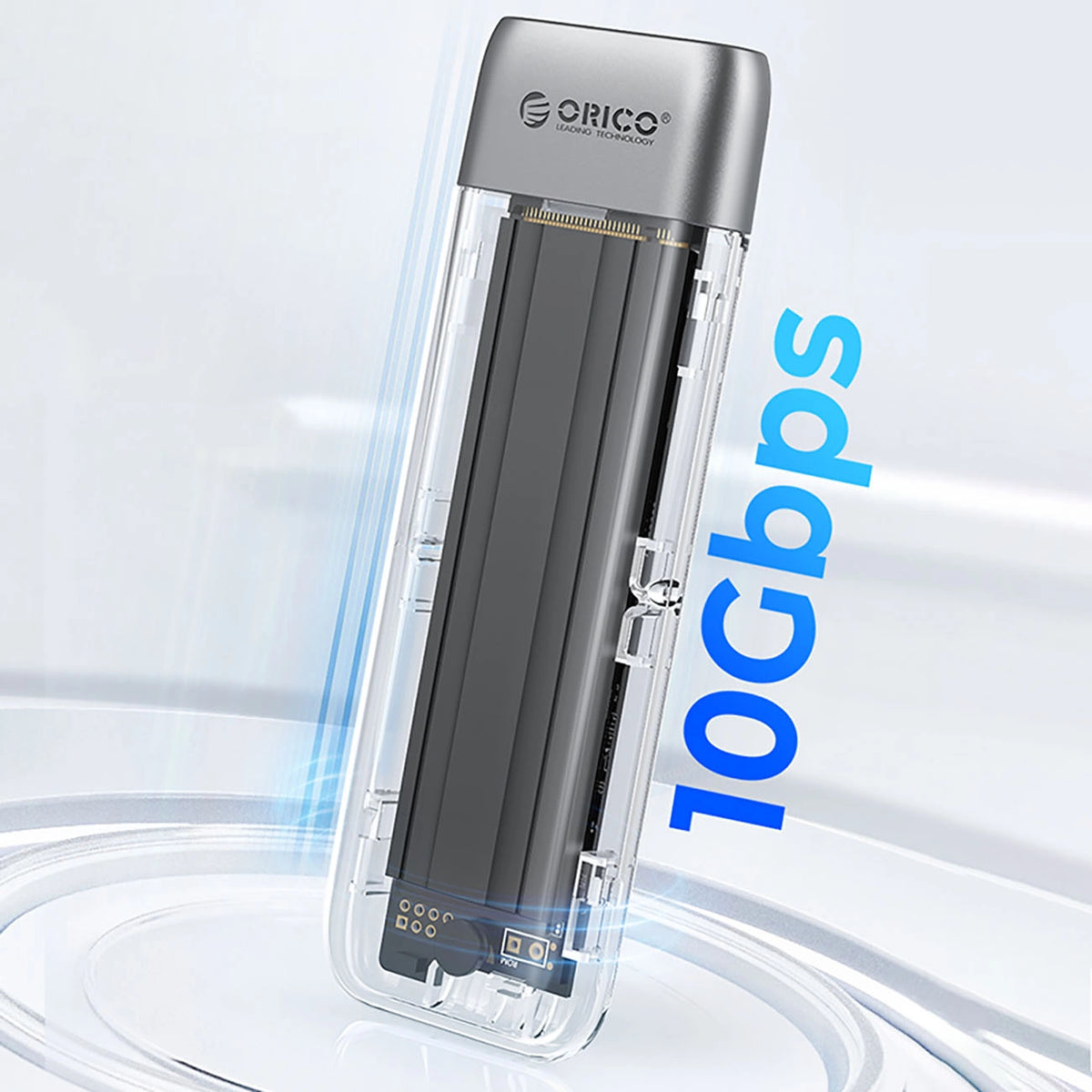 Kieszeń dyskowa Orico TXM2-C3 M.2 NVME USB-C 3.2 10Gb/s - szara – zdjęcie 5