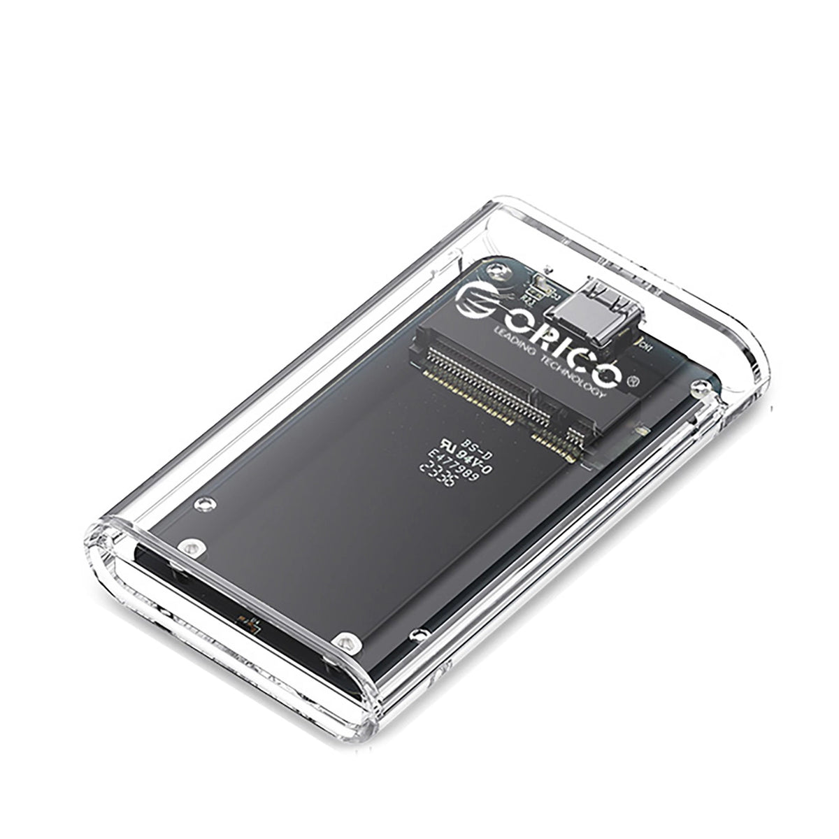 Kieszeń dyskowa Orico TC10-MS MSATA USB-C 3.2 5Gb/s - przezroczysta