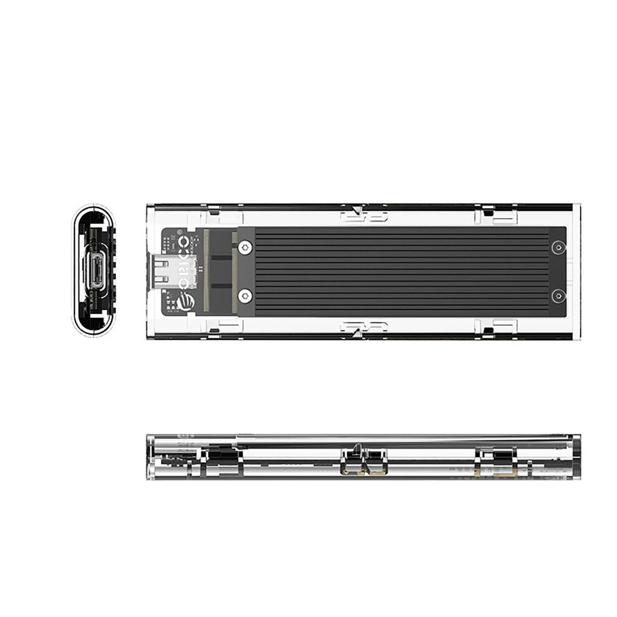 Kieszeń dyskowa Orico TCM2-C3 M.2 NVME na USB-C 10Gb/s - czarna – zdjęcie 2