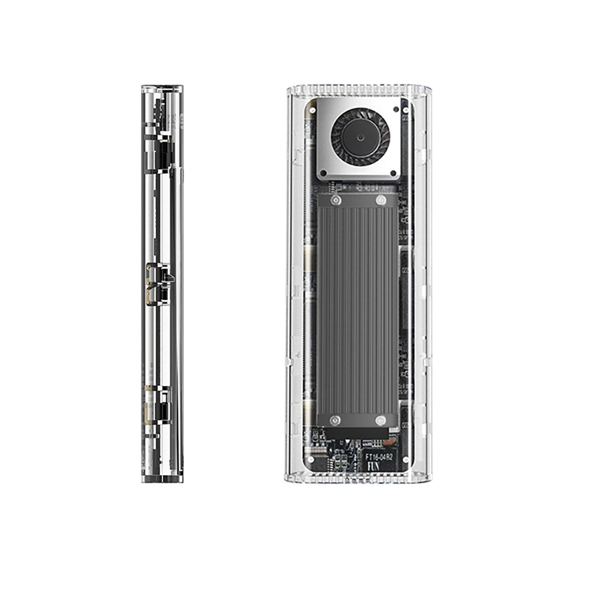 Kieszeń dyskowa Orico TCM2-G20 M.2 NVME USB-C 3.2 - srebrna/przezroczysta – zdjęcie 3