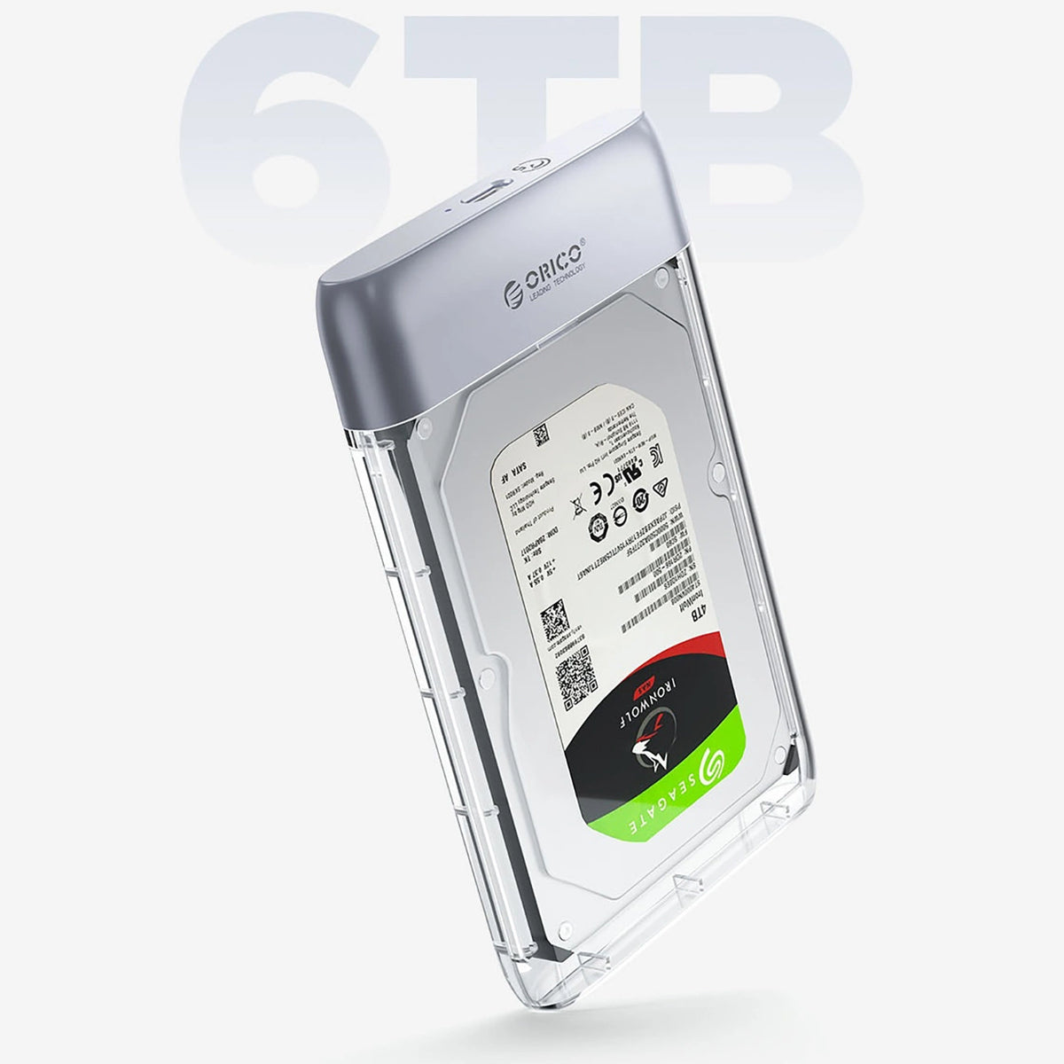 Kieszeń dyskowa Orico TX25C3 2,5" HDD/SSD USB-C 5Gb/s - przezroczysta – zdjęcie 4