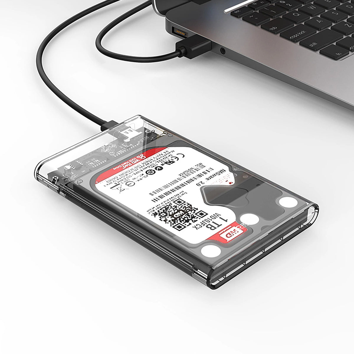 Kieszeń dyskowa Orico 2139C3 2,5" HDD/SSD USB-C 5Gb/s - przezroczysta – zdjęcie 2