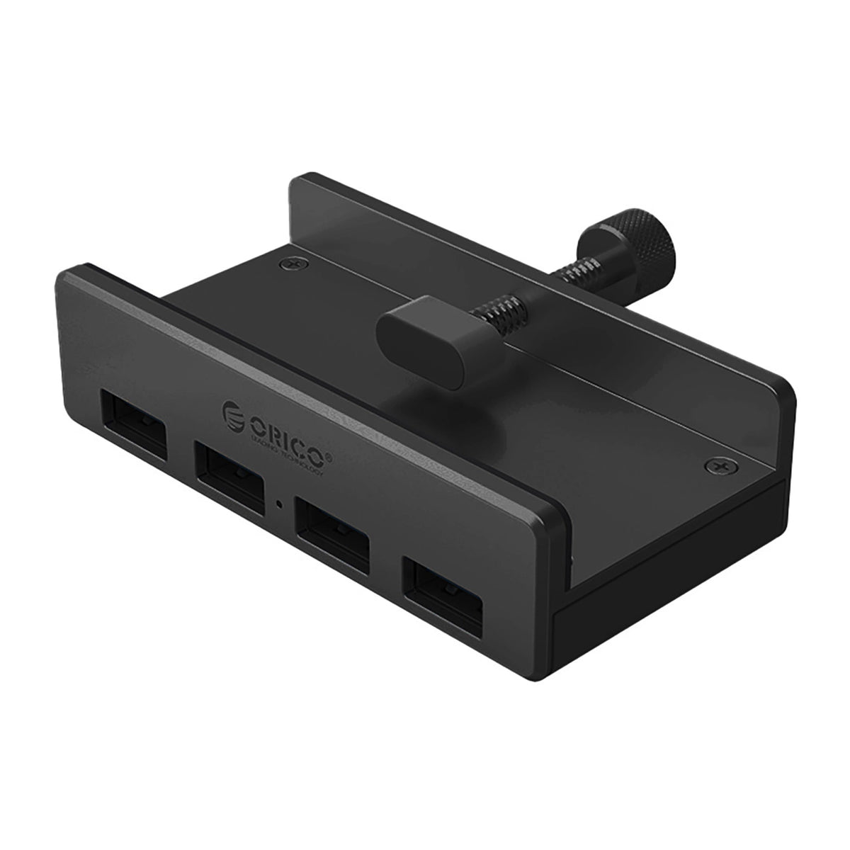 Hub Orico MH4PU montowany na zacisk 4x USB-A 3.0 - czarny