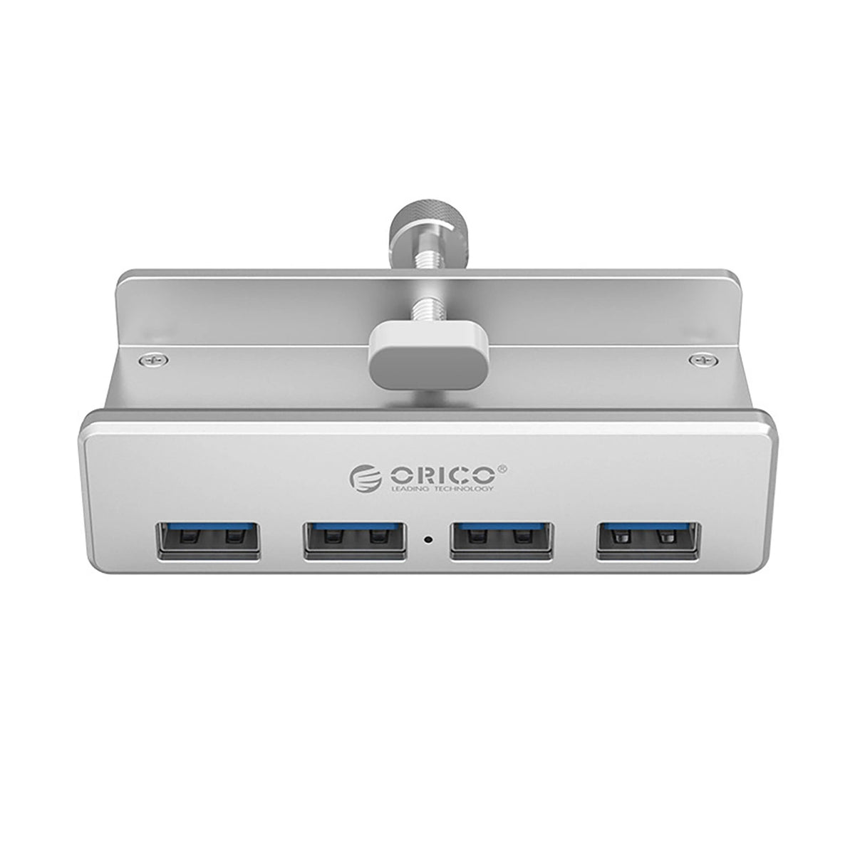 Hub Orico MH4PU montowany na zacisk 4x USB-A 3.0 - srebrny – zdjęcie 2