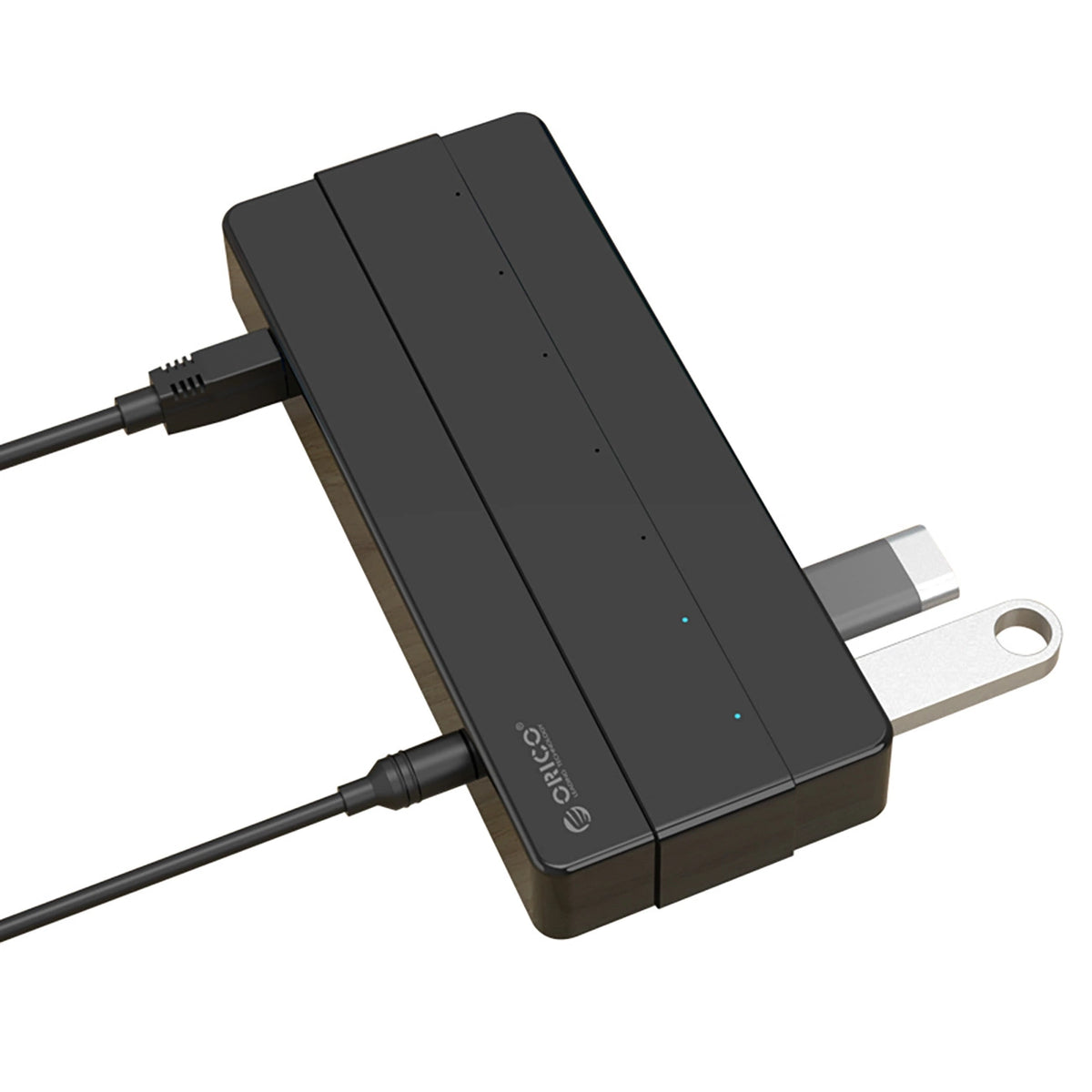 Hub Orico H7928-U3-V1 7x USB-A 3.0 - czarny – zdjęcie 4