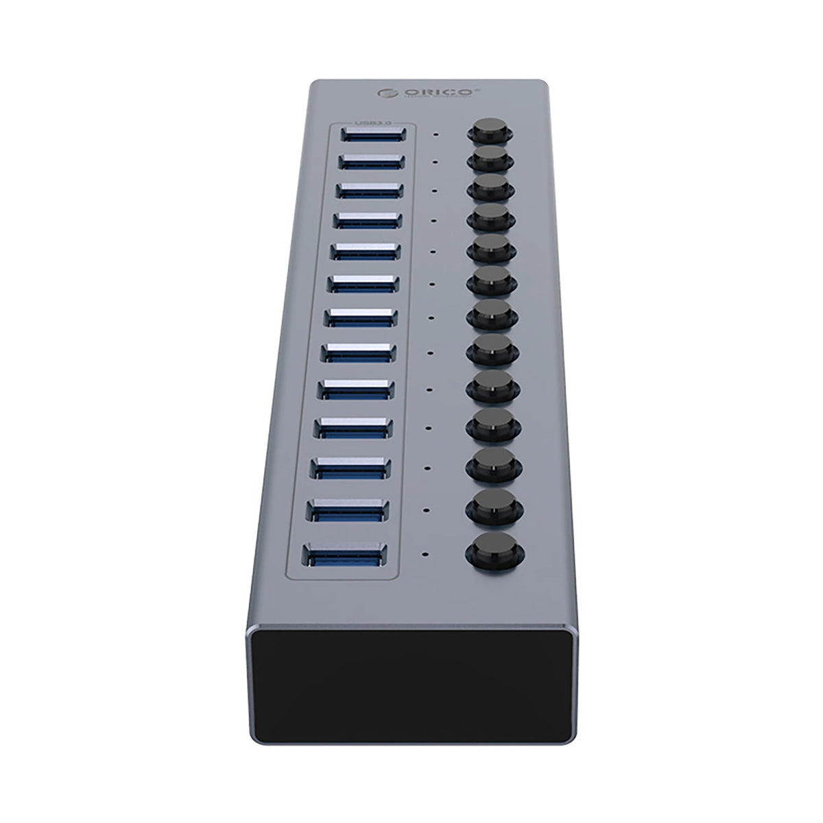 Hub Orico BT2U3-13AB 13x USB-A 3.0 z włącznikami - szary – zdjęcie 3