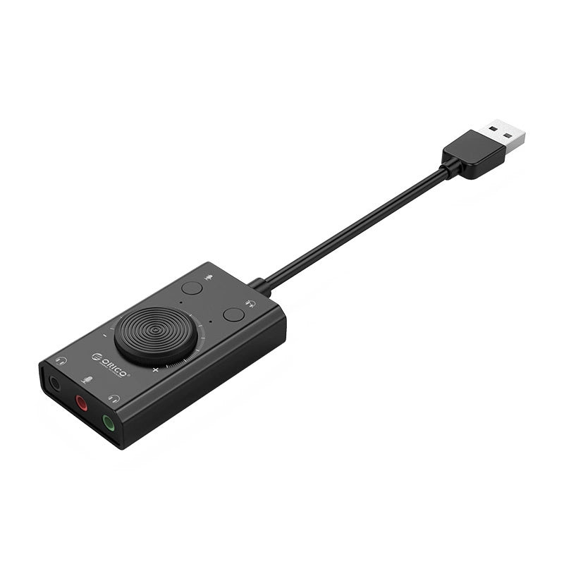 Karta dźwiękowa Orico SC2 zewnętrzna wielofunkcyjna z USB-A - czarna – zdjęcie 5