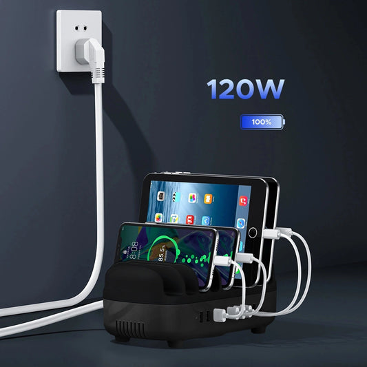 Inteligentna stacja ładowania Orico DUK-10P-V1 10 x USB-A - czarna