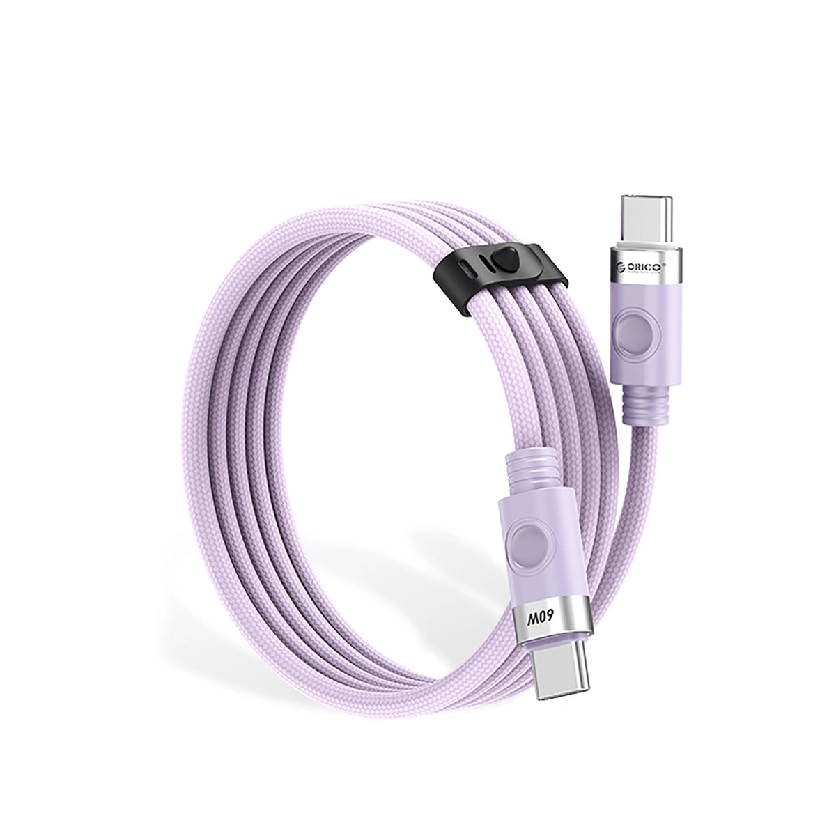 Kabel Orico CDX 60W 3A Power Delivery USB-C - USB-C 1m - fioletowy – zdjęcie 2
