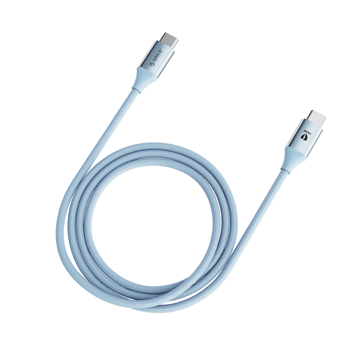 Kabel Orico CDX 100W 5A Power Delivery USB-C - USB-C 1m - niebieski – zdjęcie 7