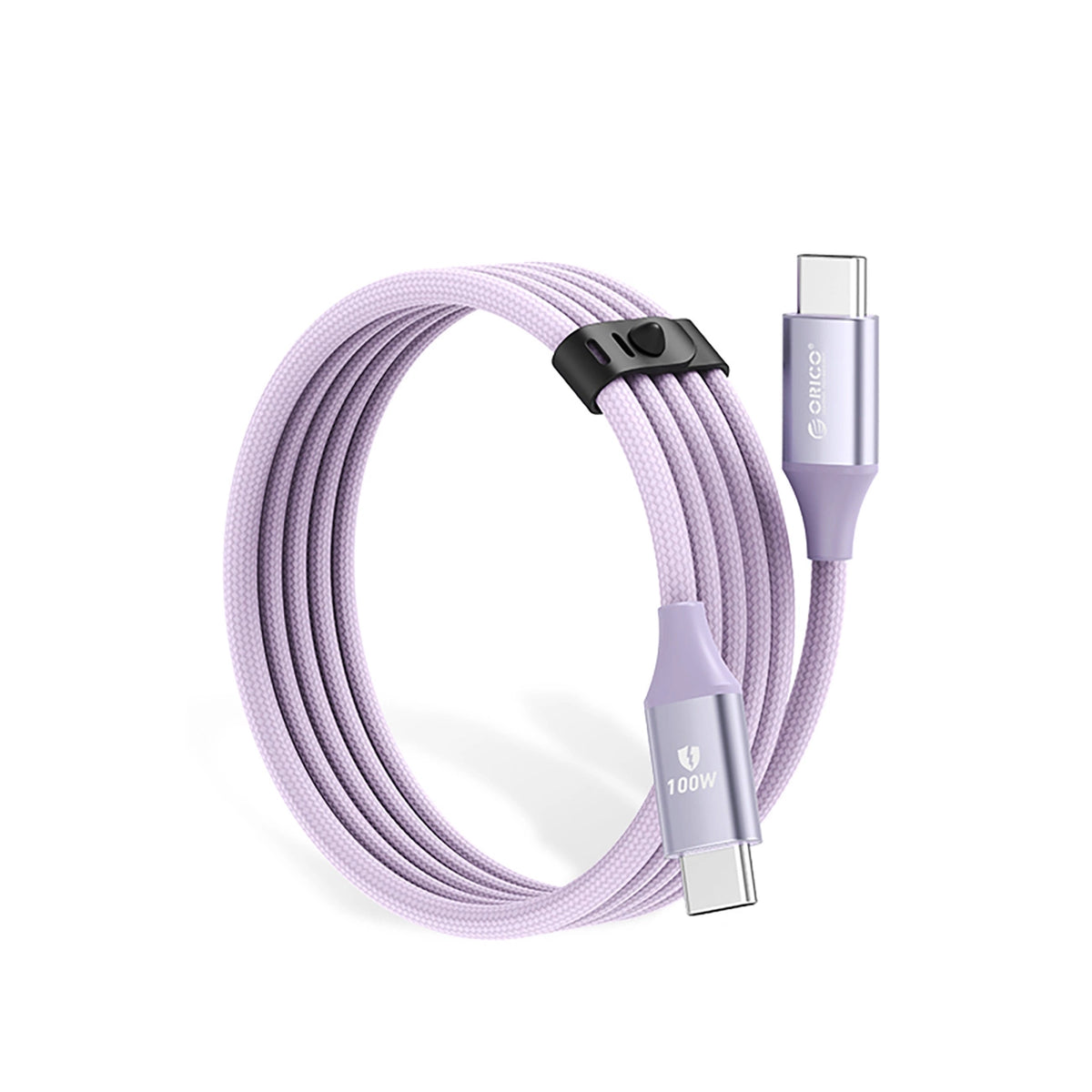 Kabel Orico CDX 100W 5A Power Delivery USB-C - USB-C 1m - fioletowy – zdjęcie 2