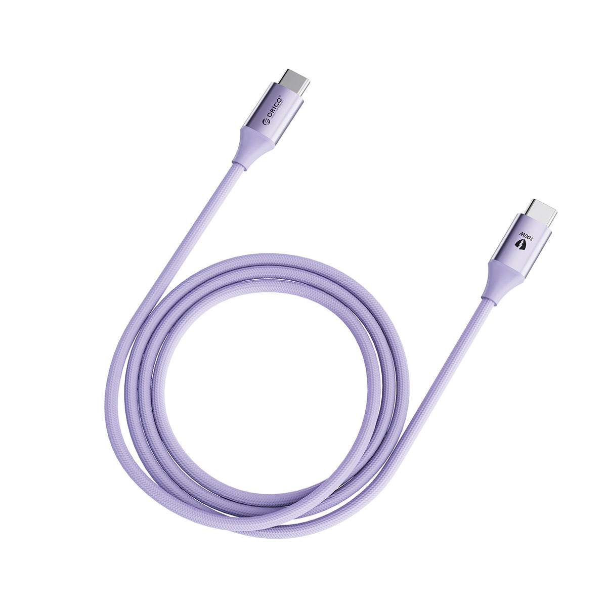 Kabel Orico CDX 100W 5A Power Delivery USB-C - USB-C 1m - fioletowy – zdjęcie 7