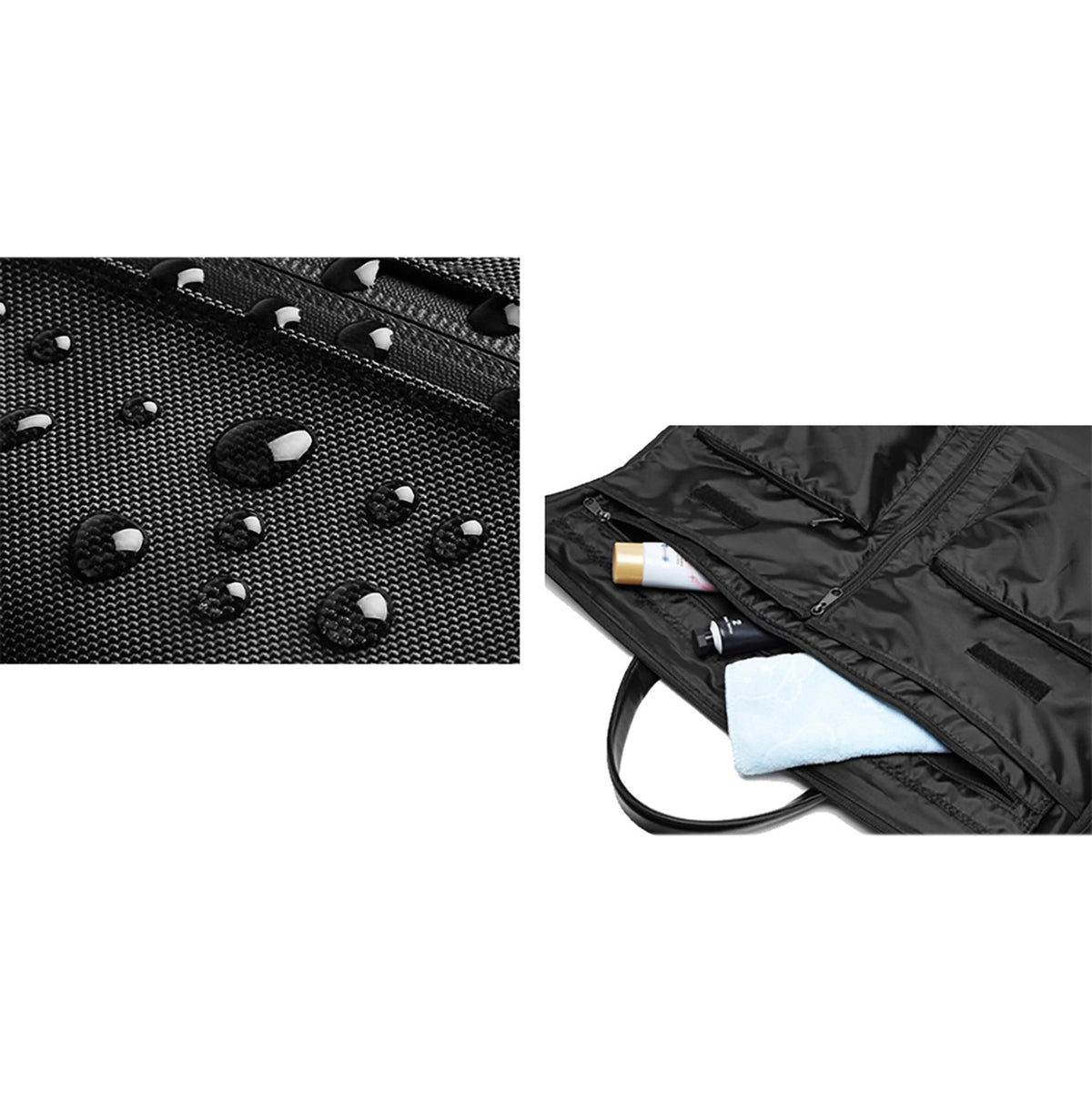 Torba podróżna Wozinsky na garnitur z na mokre rzeczy (45 l) - czarna – zdjęcie 9