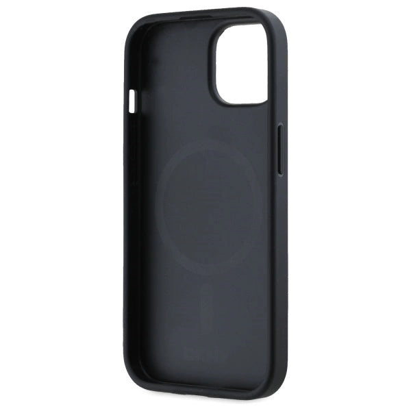 Etui DKNY Grained Metal Logo MagSafe na iPhone 15 - beżowe – zdjęcie 2