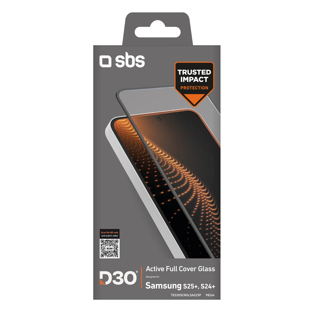 Szkło hartowane SBS Tempered Glass D3O z do Samsung Galaxy S25+ / S24+ – zdjęcie 3