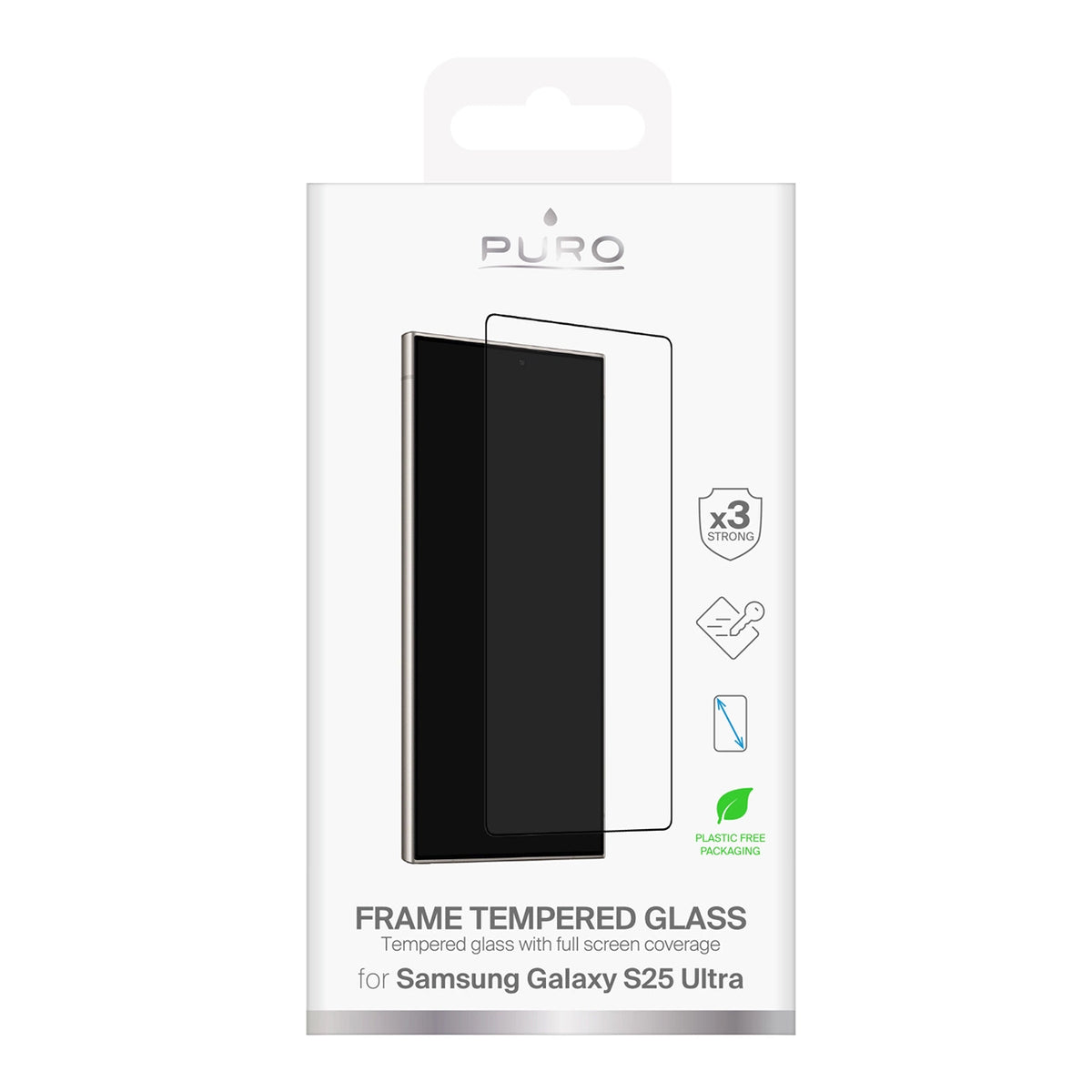 Szkło hartowane Puro Frame Tempered Glass z do Samsung Galaxy S25 Ultra – zdjęcie 2