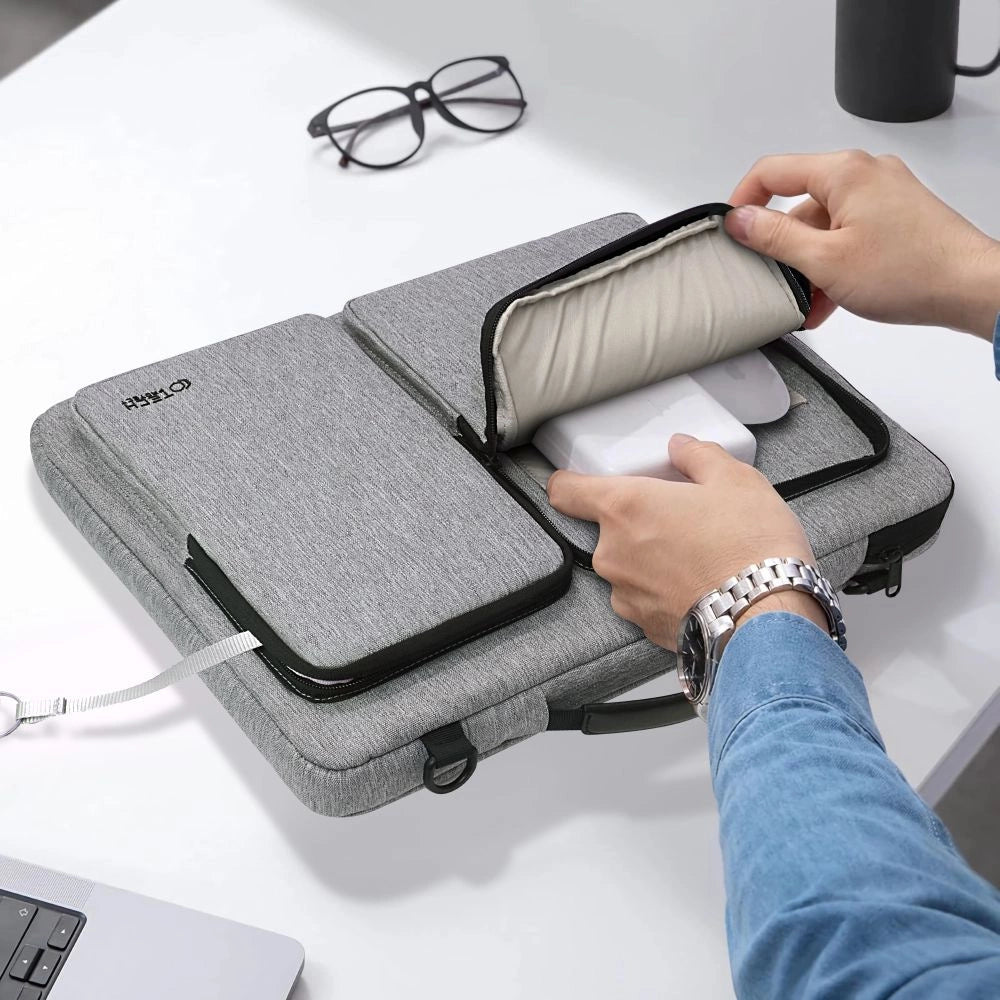 Torba na laptopa 13-14 Tech-Protect Defender Bag - szara – zdjęcie 10