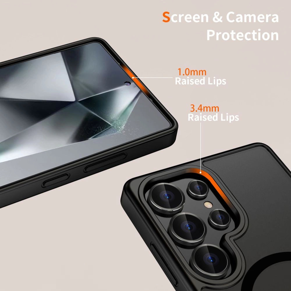Etui Tech-Protect MagMat MagSafe na Samsung Galaxy S25 Ultra - czarne – zdjęcie 3