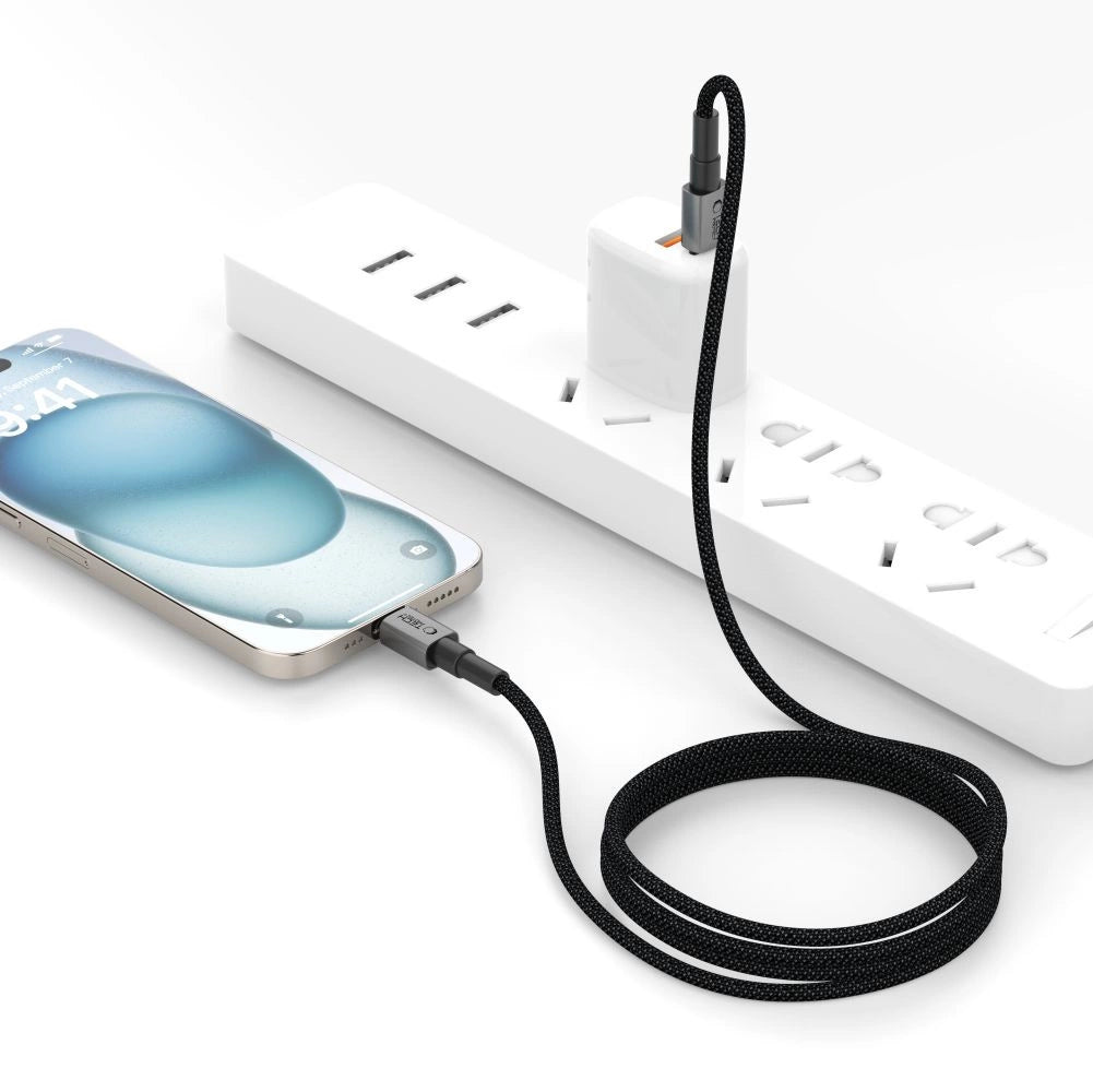 Kabel Tech-Protect UltraBoost DNA USB-C PD60W/3A 100 cm - szary – zdjęcie 5