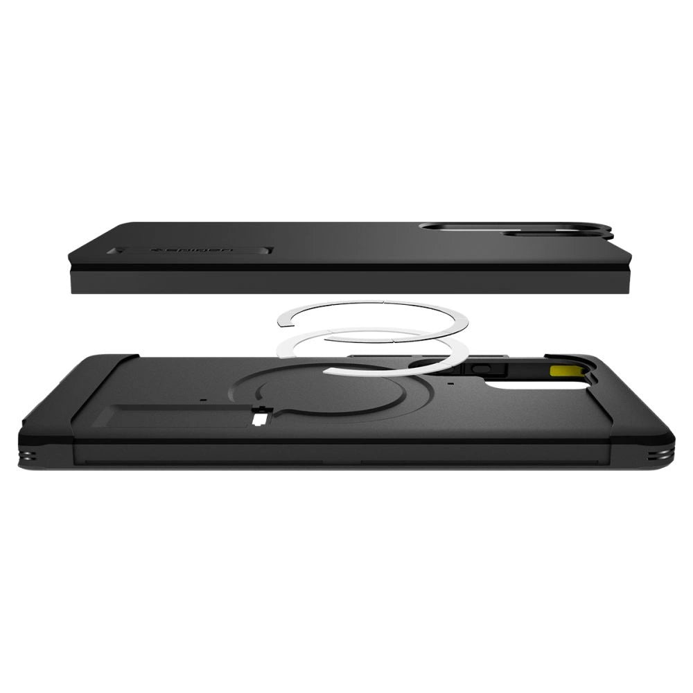 Etui Spigen Tough Armor MagSafe na Samsung Galaxy S25 Ultra - czarne – zdjęcie 9