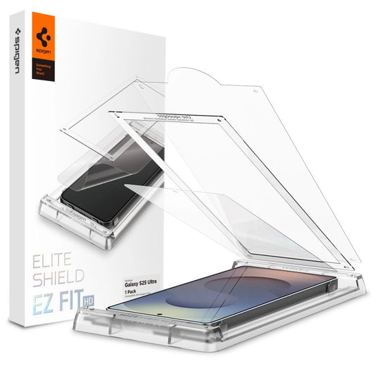 Szkło hybrydowe Spigen Elite na Samsung Galaxy S25 Ultra - przezroczyste