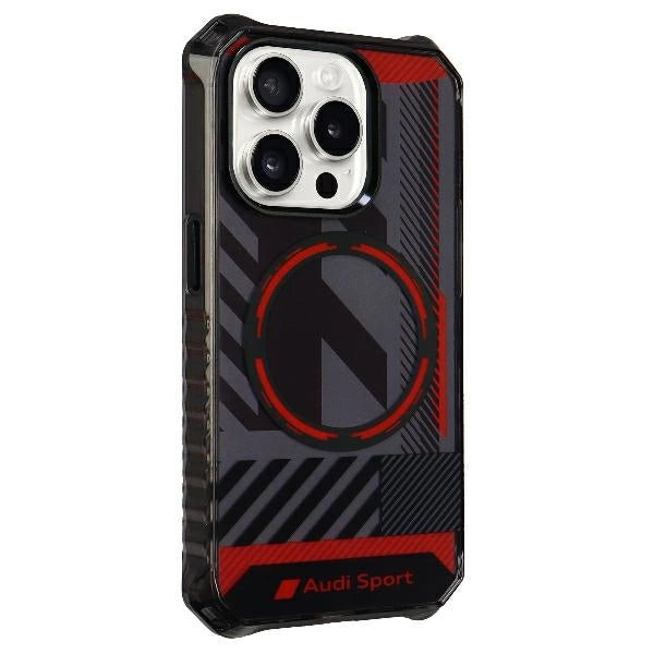Etui Audi IML Sport MagSafe Case na iPhone 15 Pro 6.1" - czarne – zdjęcie 3
