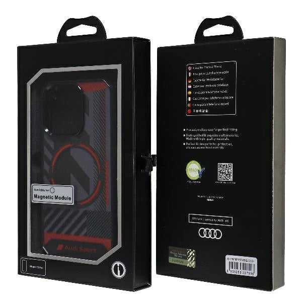 Etui Audi IML Sport MagSafe Case na iPhone 15 Pro 6.1" - czarne – zdjęcie 7