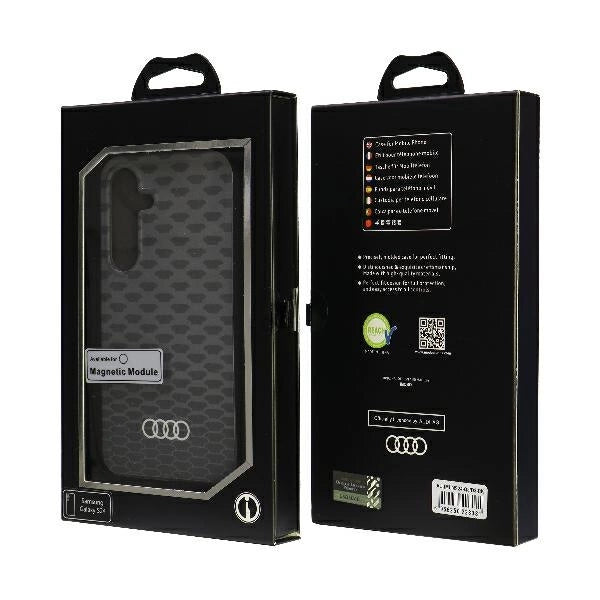 Etui Audi IML Stitching Pattern MagSafe Case na Samsung Galaxy S24 - czarne – zdjęcie 7