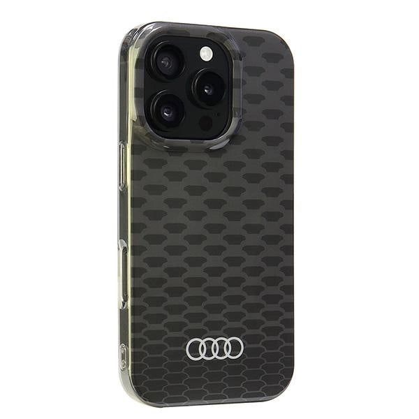 Etui Audi IML Stitching Pattern MagSafe na iPhone 16 Pro 6.3" - czarne – zdjęcie 2