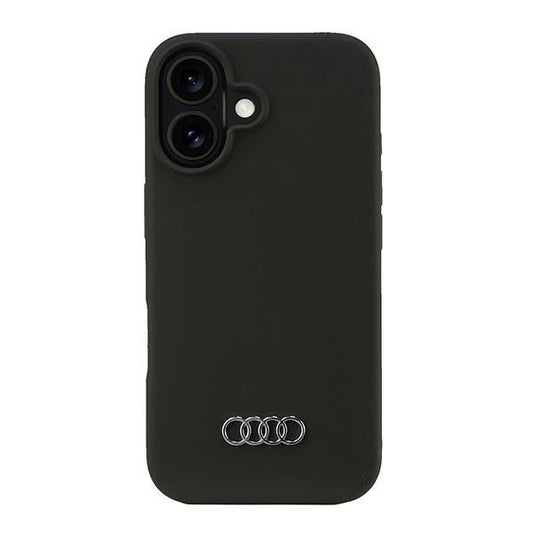 Etui Audi Silicone Case na iPhone 16 6.1" - czarne