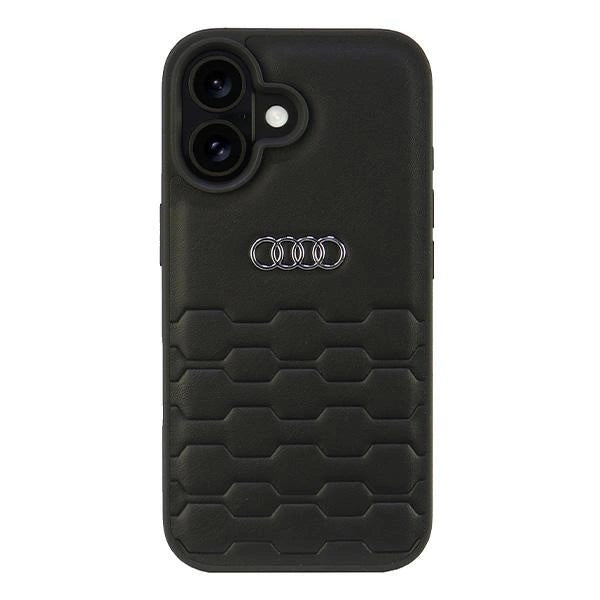 Etui Audi Synthetic Leather na iPhone 16 6.1" - czarne