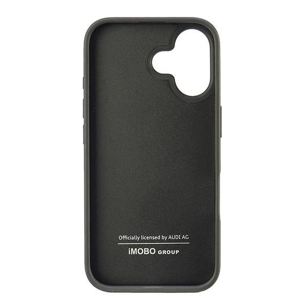Etui Audi Synthetic Leather na iPhone 16 6.1" - czarne – zdjęcie 6