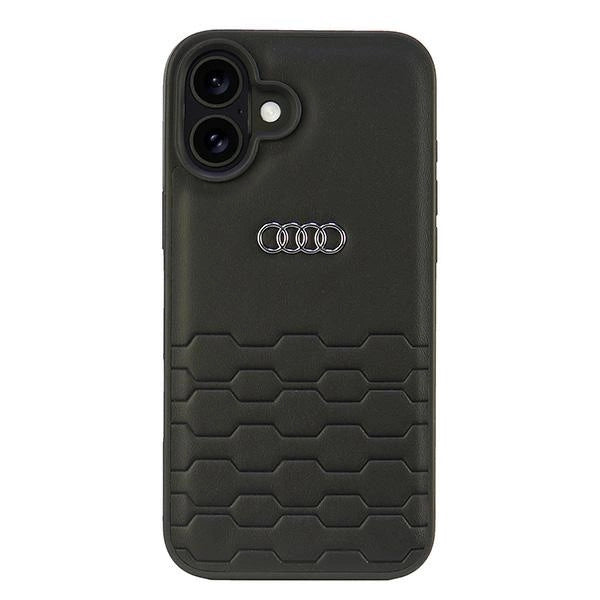 Etui Audi Synthetic Leather na iPhone 16 Plus 6.7" - czarne
