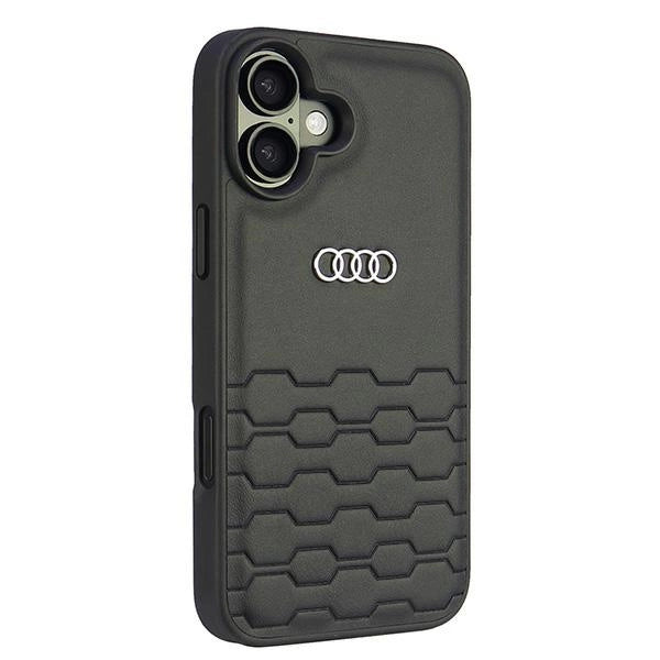 Etui Audi Synthetic Leather na iPhone 16 Plus 6.7" - czarne – zdjęcie 3