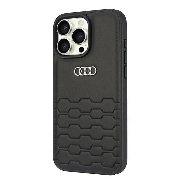 Etui Audi Synthetic Leather na iPhone 16 Pro Max 6.9" - czarne – zdjęcie 2
